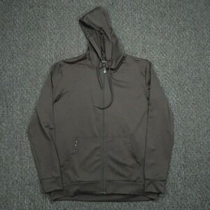 Barbell Apparel Hoodie Mens Small Gray Full Zip Pockets Athletic Fitness